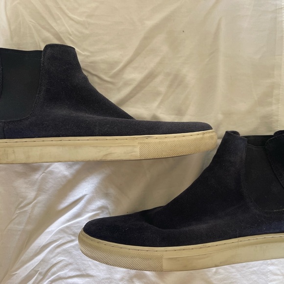 Size 10, Gordon Rush Blue suede mid ankle Chelsea sneaker style boot - Picture 3 of 4